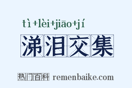 涕泪交集是什么意思的图片